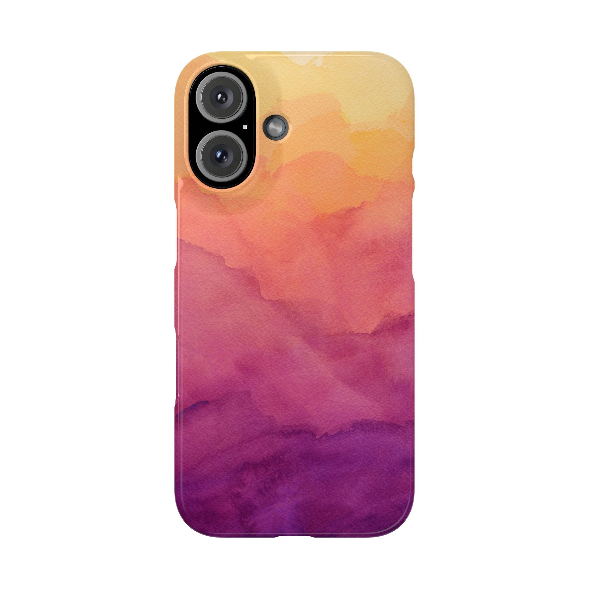 Watercolour Sunrise - Snap Case