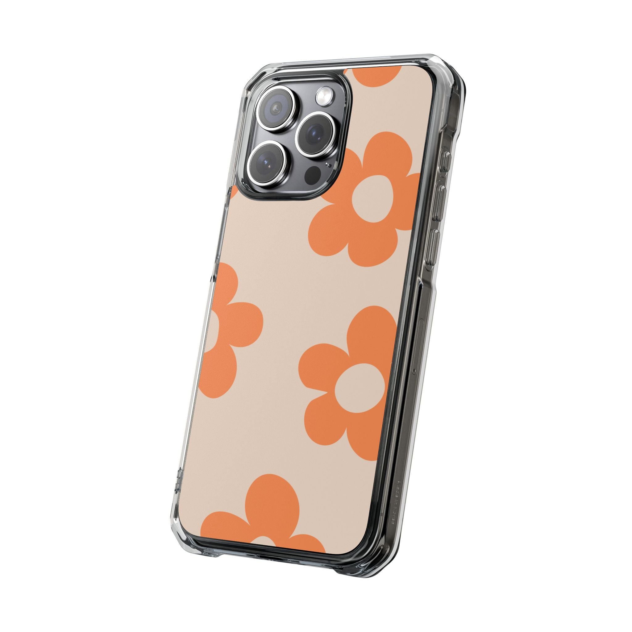 Retro Petals - Magnetic Clear Impact Case