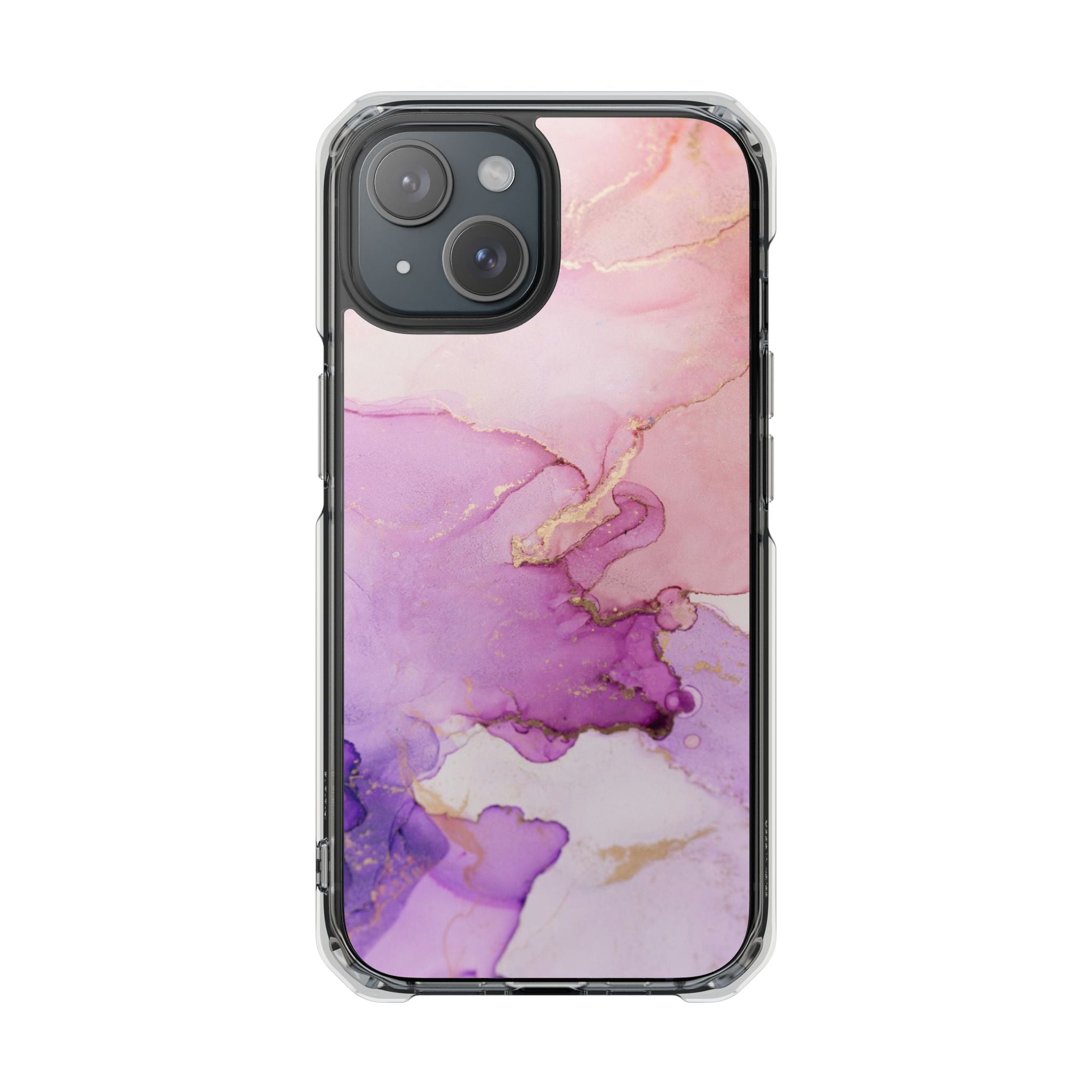 Pink Marble - Magnetic Clear Impact Case