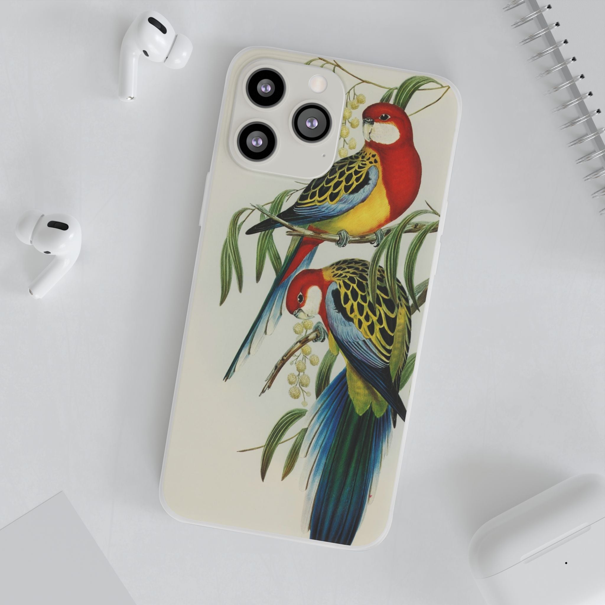 Rosehill Parakeet by Elizabeth Gould - Flexi Case