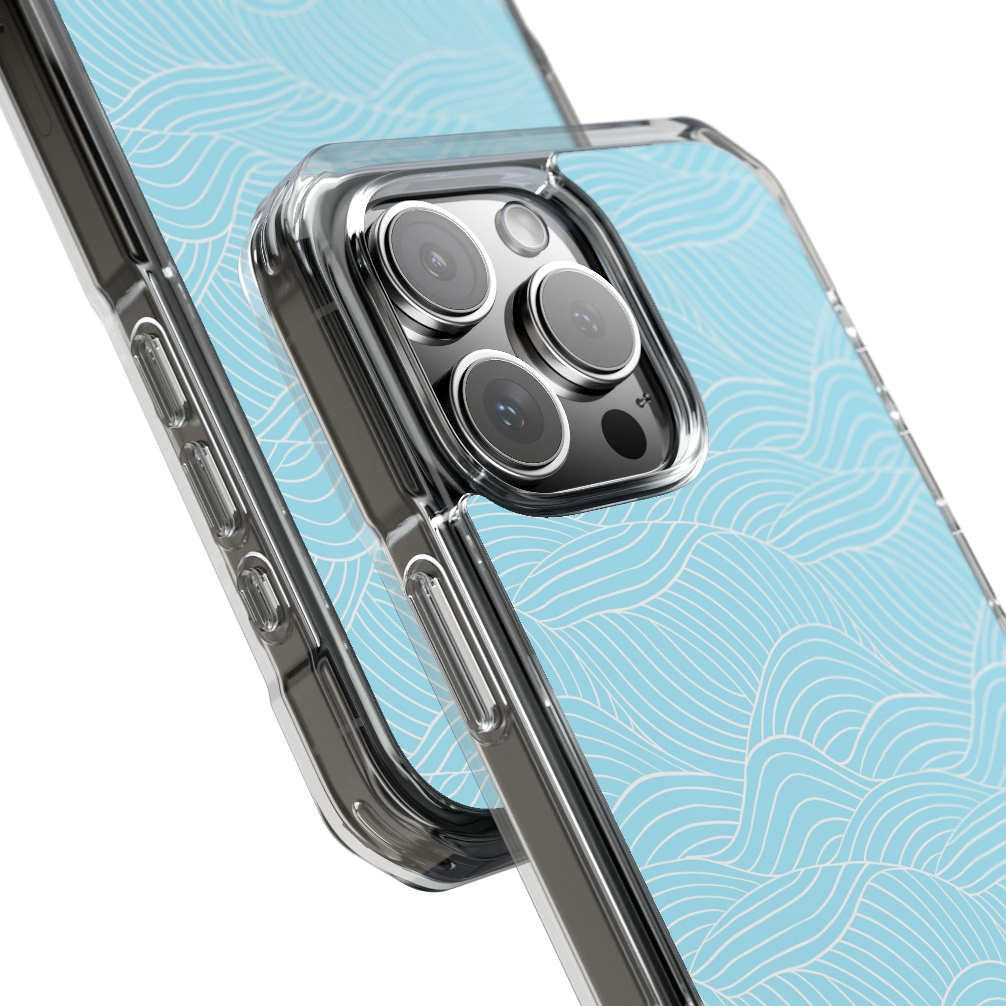 Ocean Lines - Magnetic Clear Impact Case