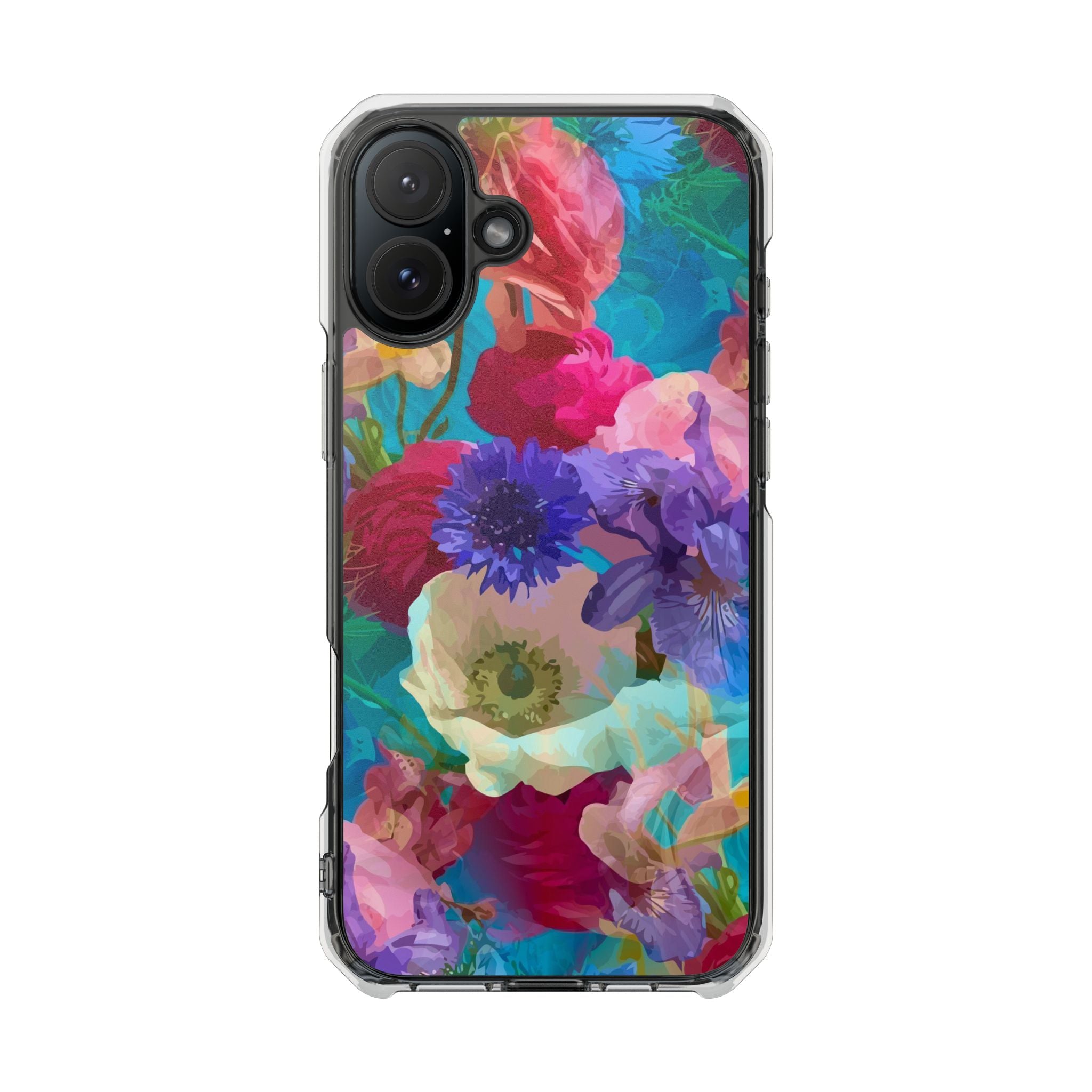 Poppy Rose - Magnetic Clear Impact Case