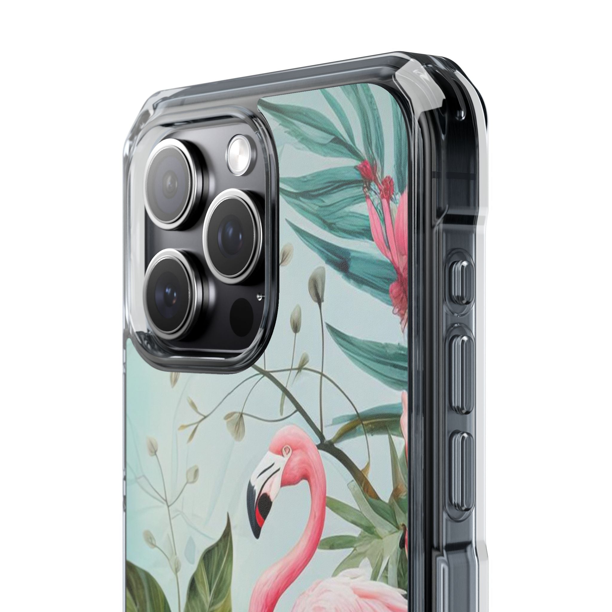 Flamingo - Magnetic Clear Impact Case