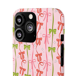 Image of Christmas Ribbon - Snap Case