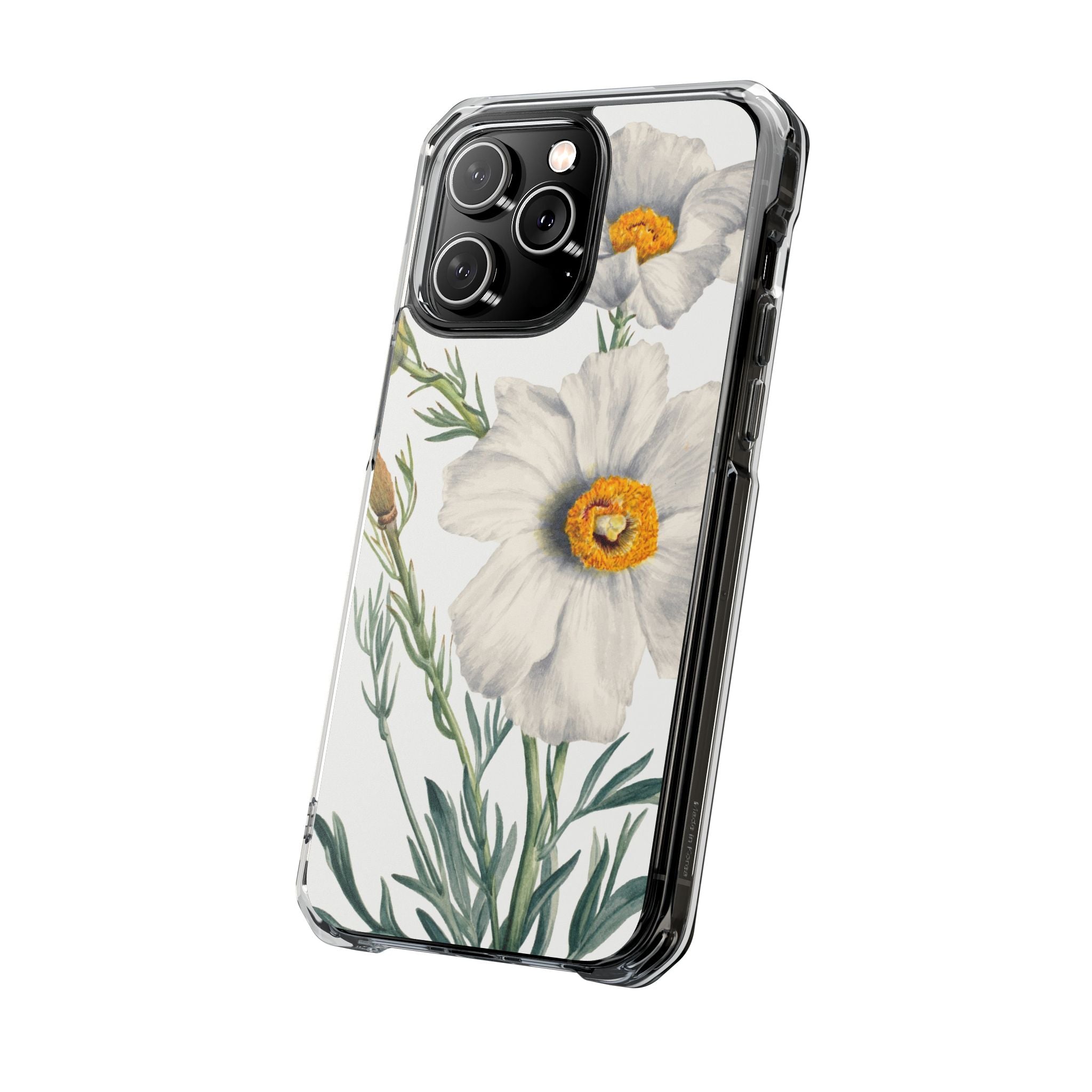 Matilija Poppy by Mary Vaux Walcott - Magnetic Clear Impact Case