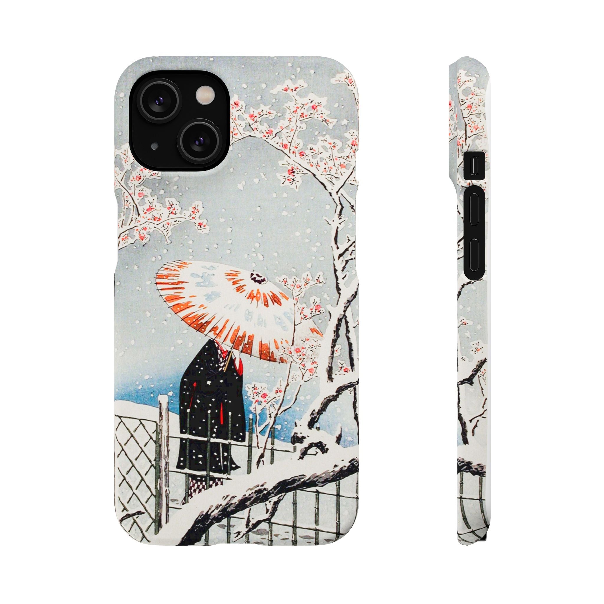 Plum Tree in Snow by Hiroaki Takahashi - Snap Case