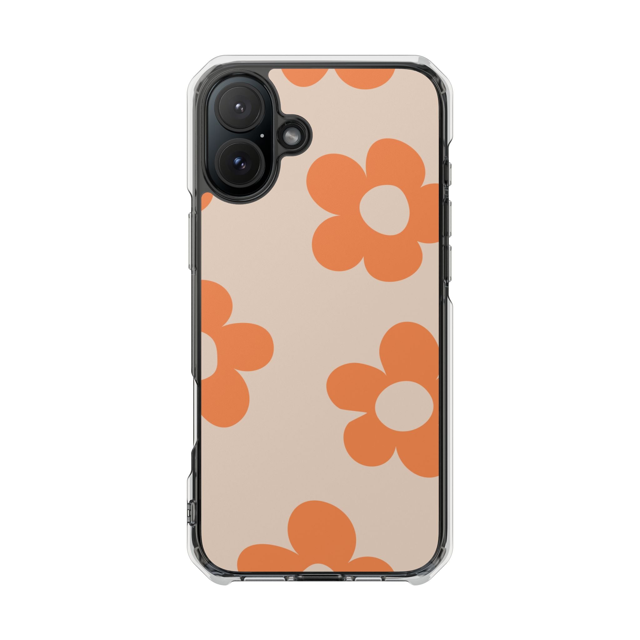 Retro Petals - Magnetic Clear Impact Case