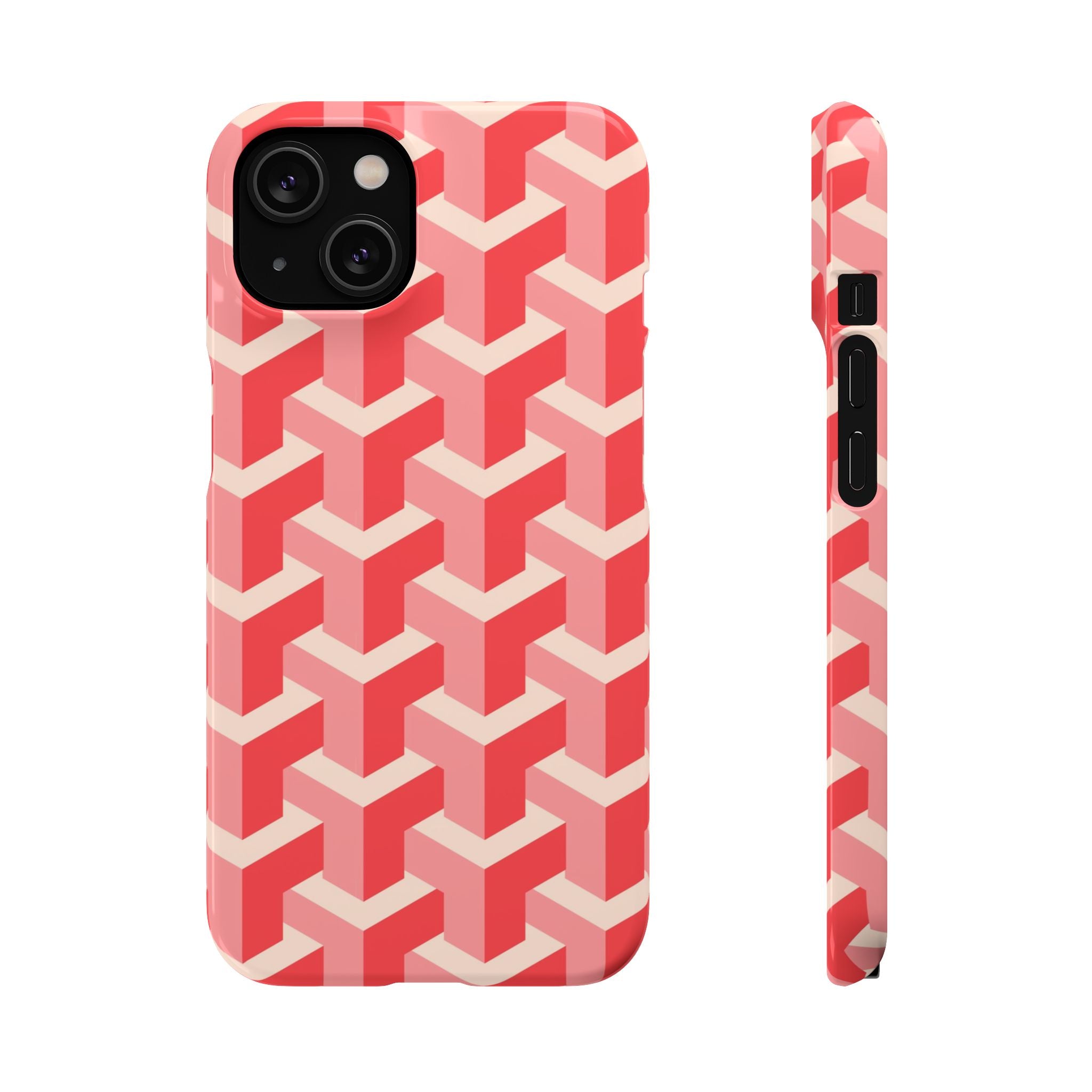 Pink Geo - Snap Case