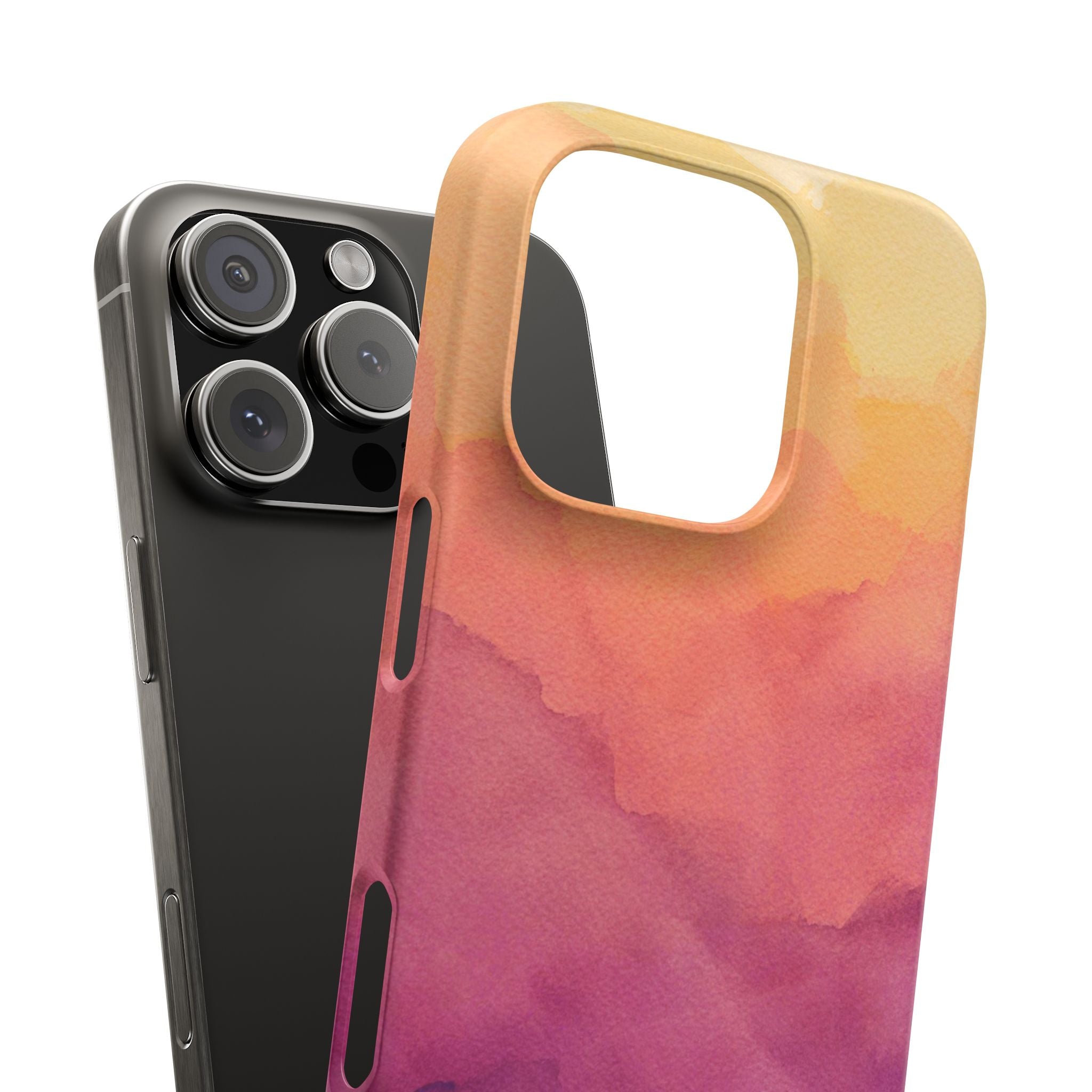 Watercolour Sunrise - Snap Case