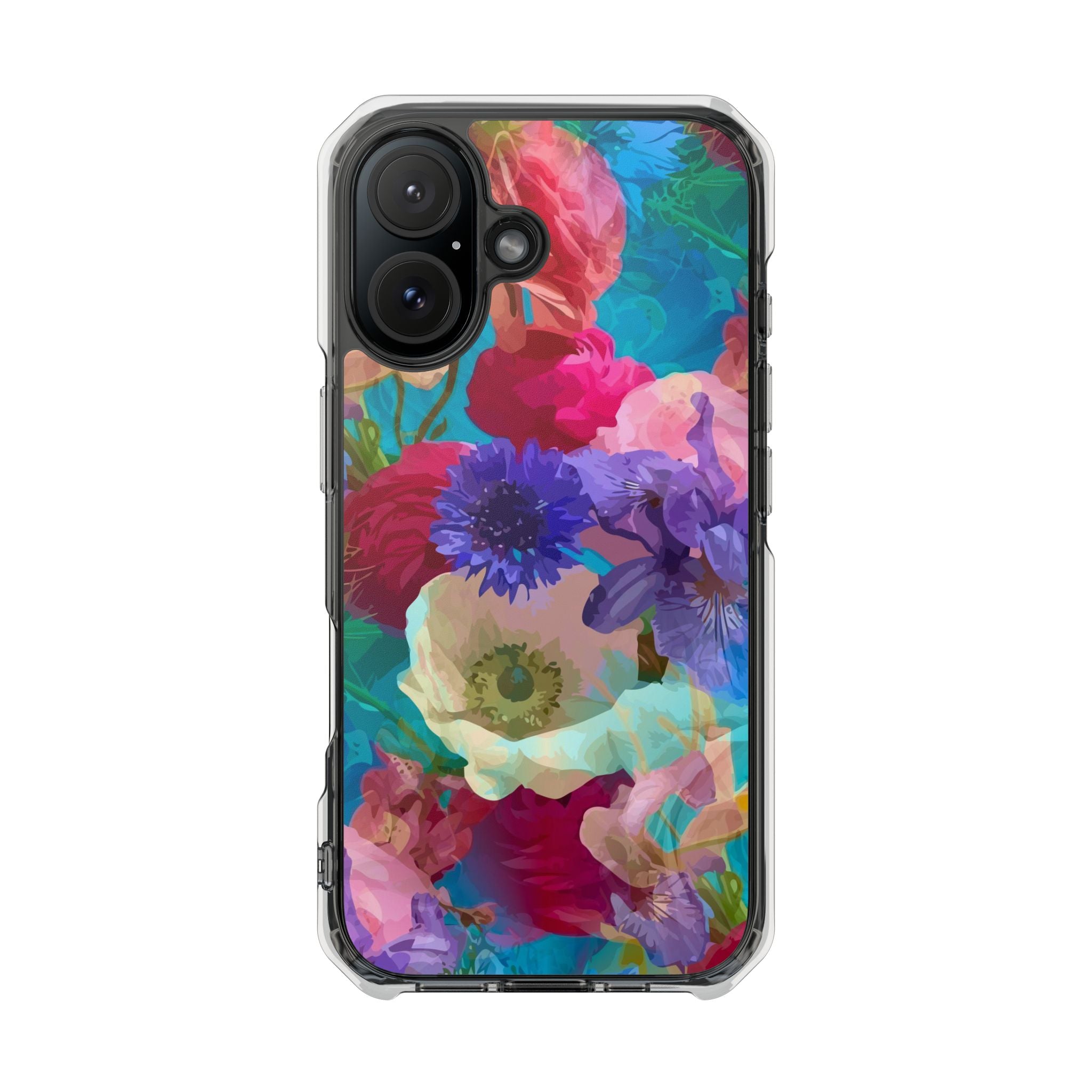 Poppy Rose - Magnetic Clear Impact Case