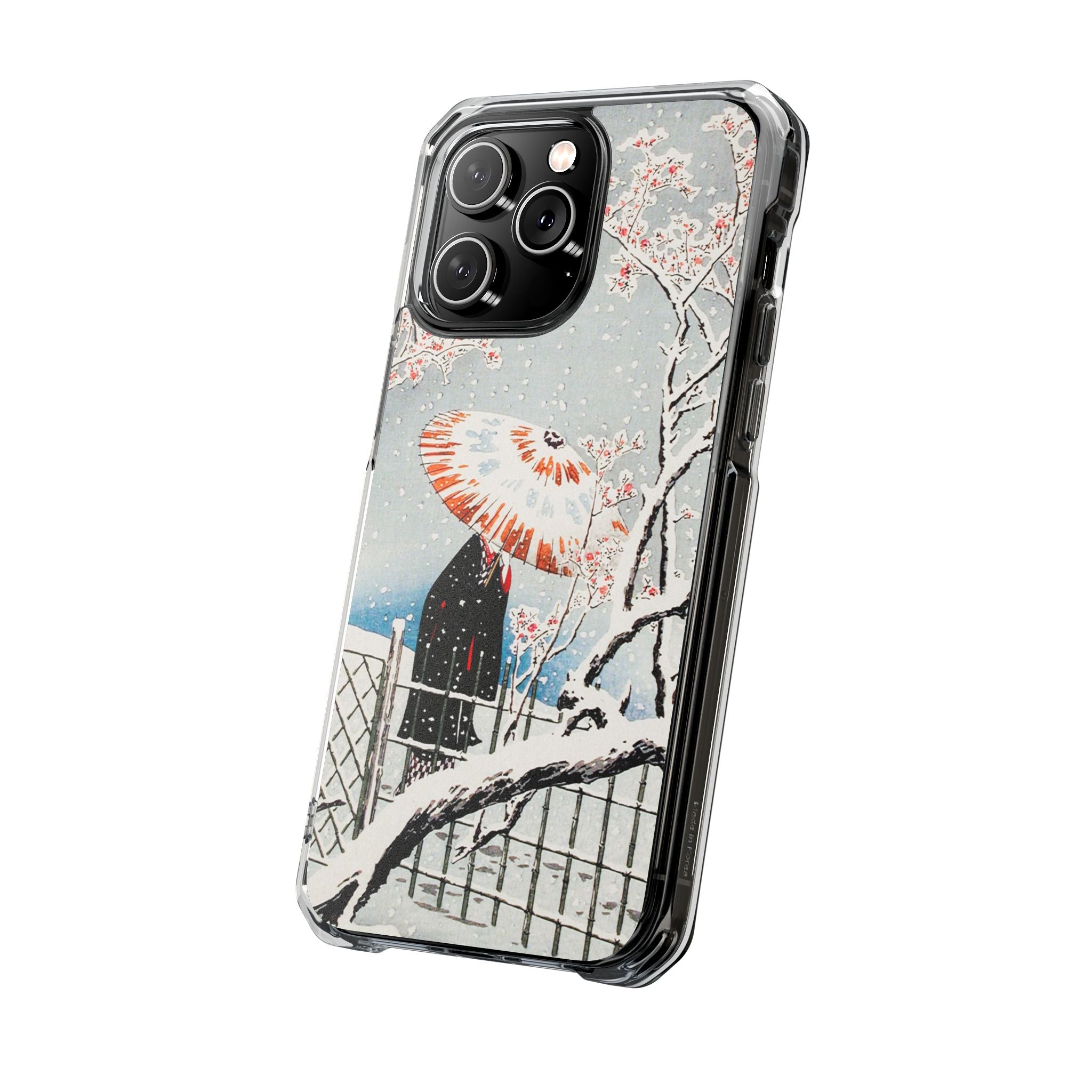 Plum Tree in Snow by Hiroaki Takahashi - Magnetic Clear Impact Case