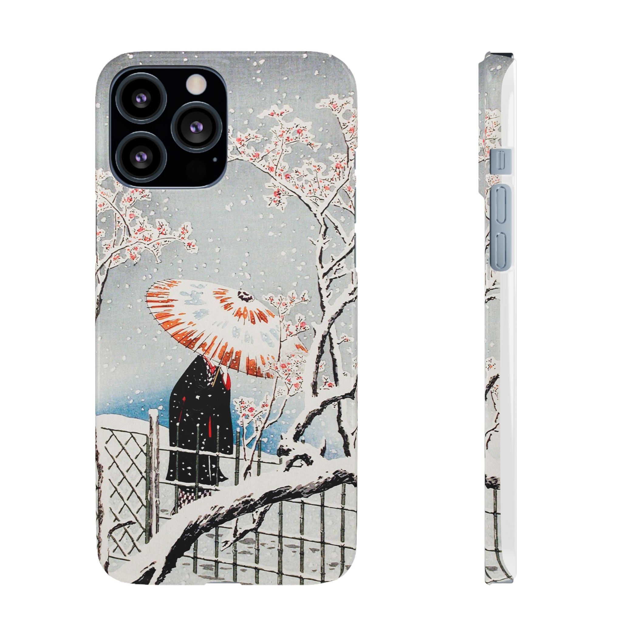 Plum Tree in Snow by Hiroaki Takahashi - Snap Case