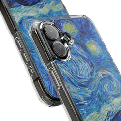 Image of Vincent Van Gogh's The Starry Night - Magnetic Clear Impact Case