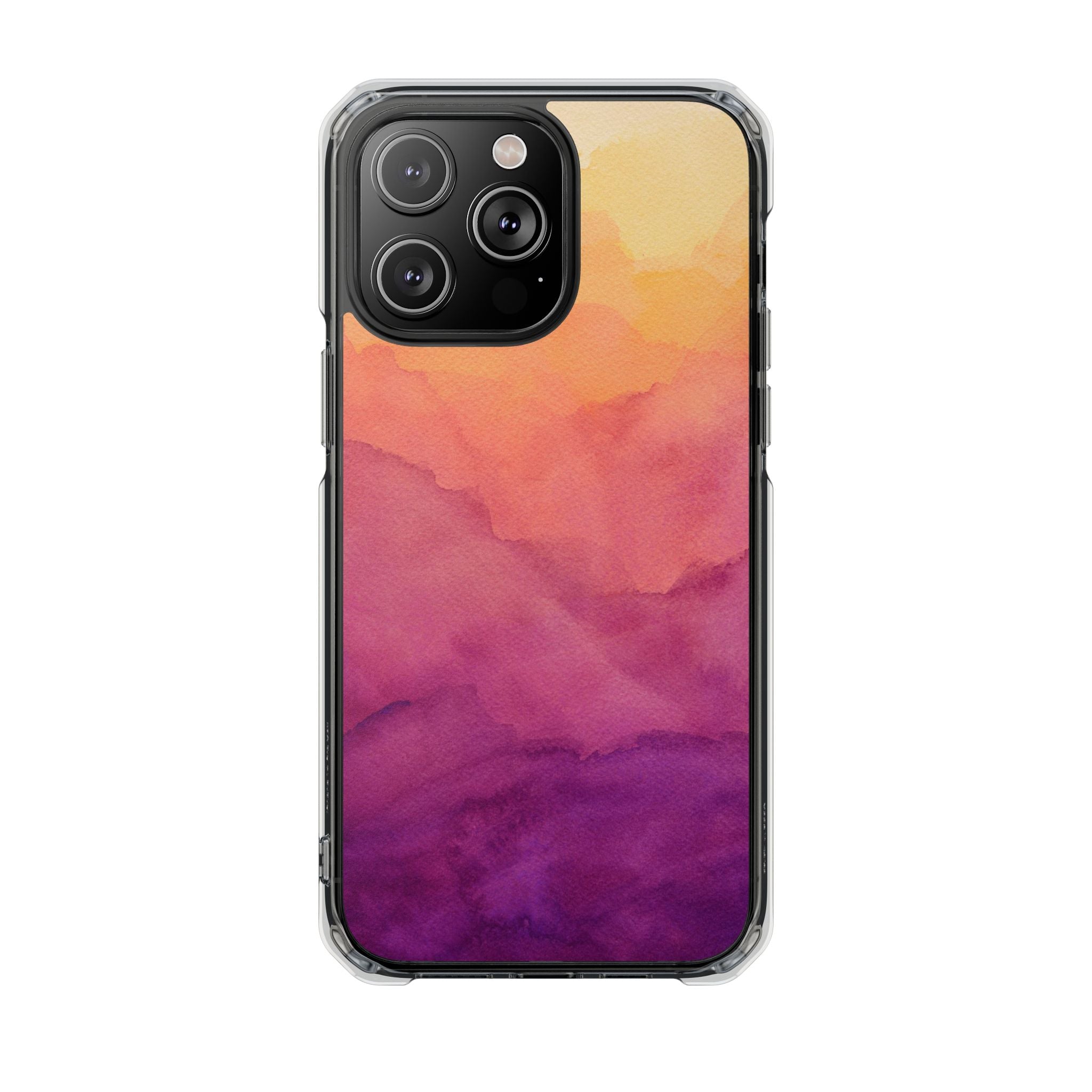 Watercolour Sunrise - Magnetic Clear Impact Case