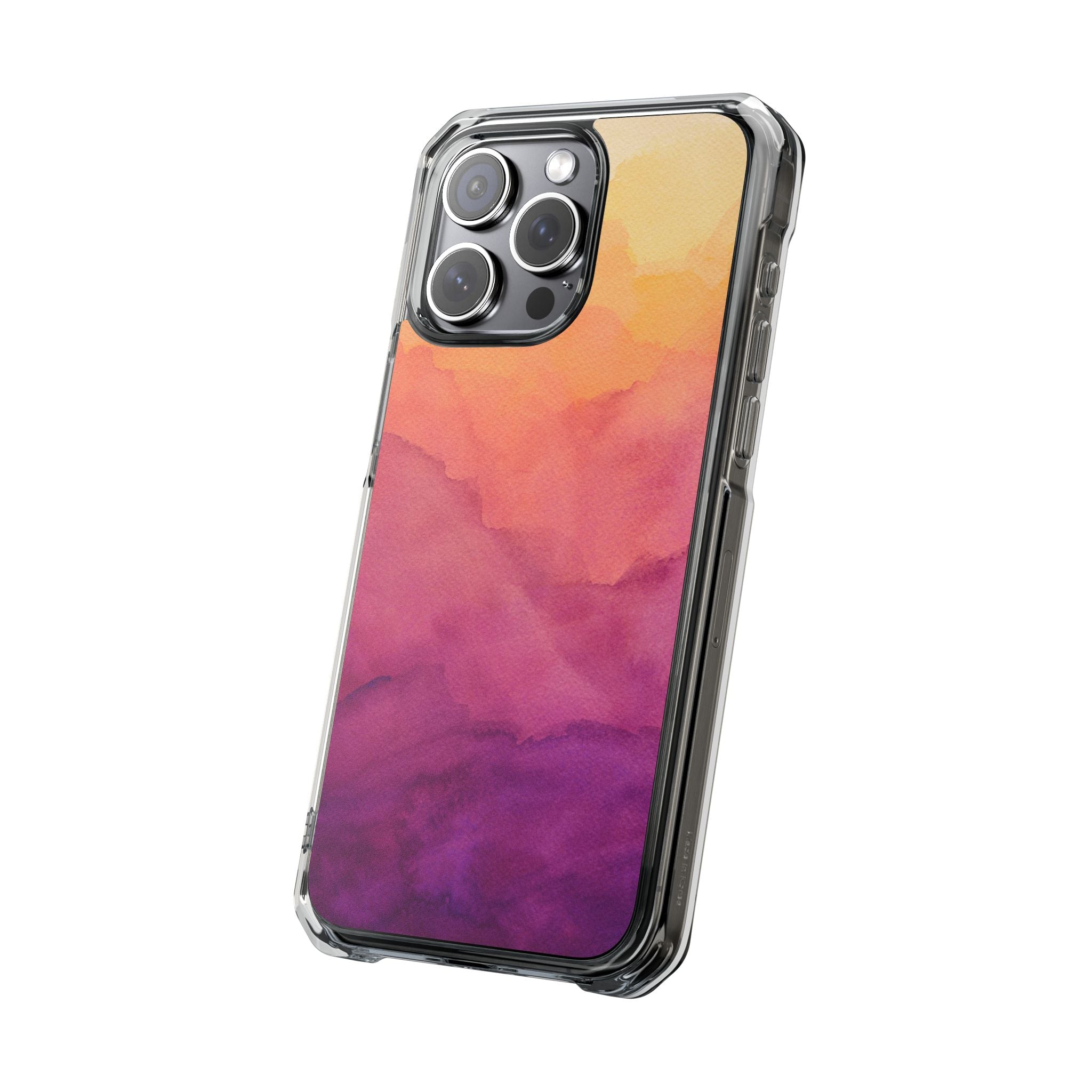 Watercolour Sunrise - Magnetic Clear Impact Case