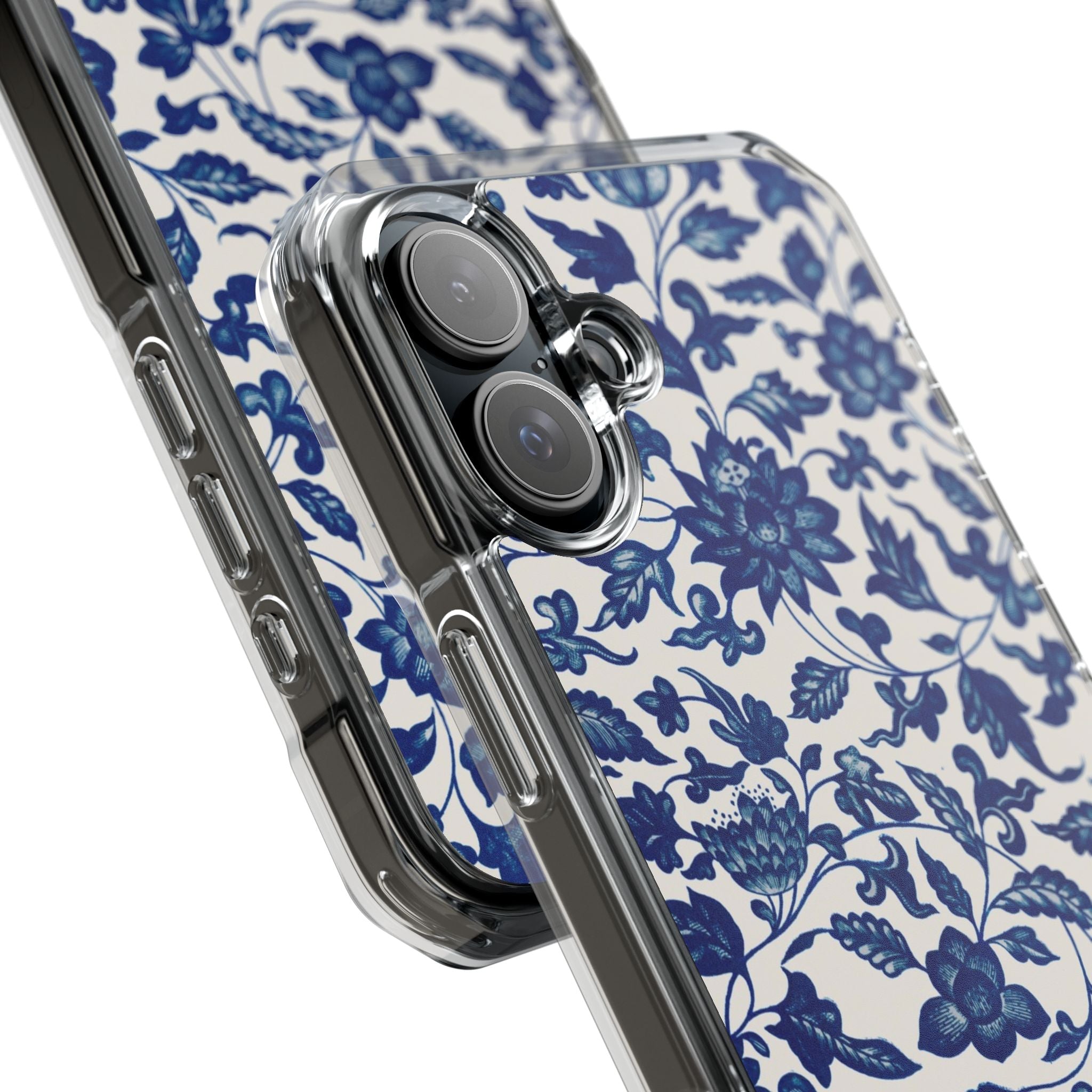 Blue Flower - Magnetic Clear Impact Case