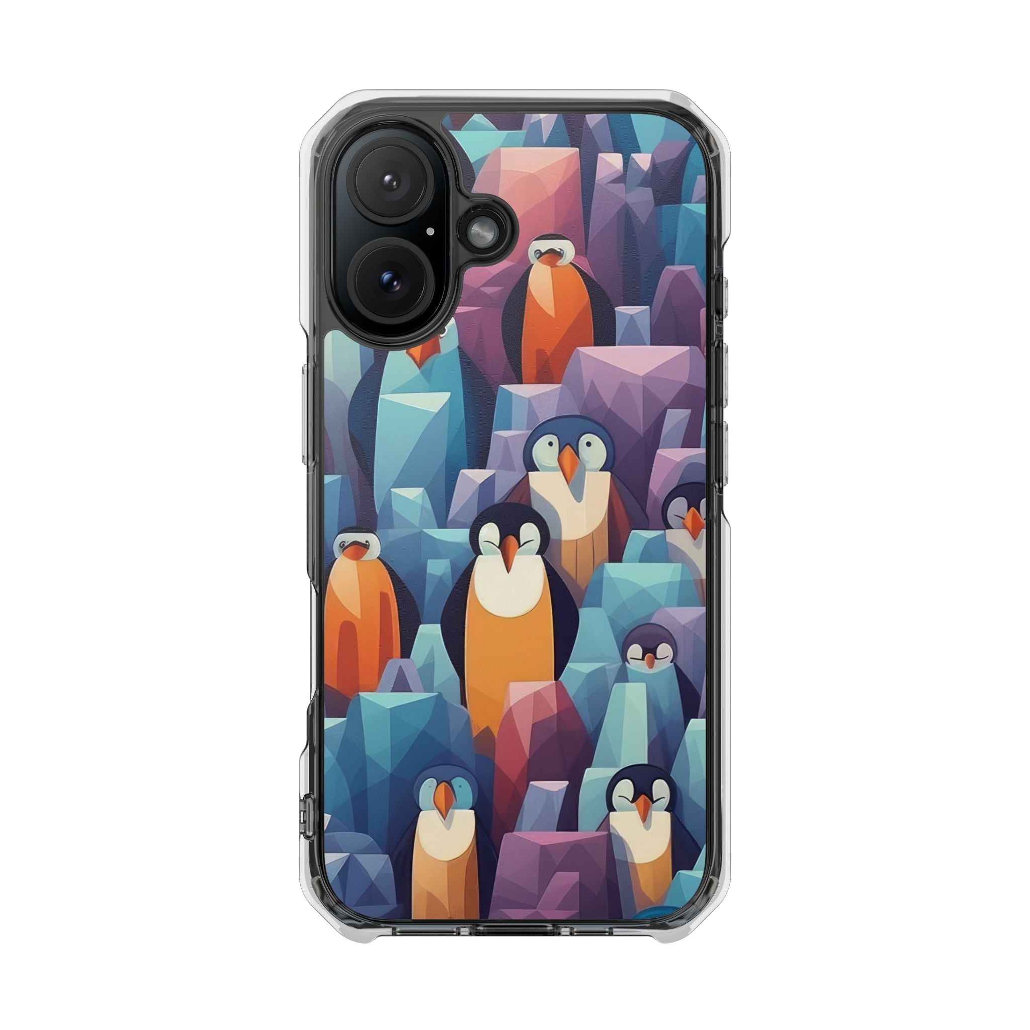 Penguin Family - Magnetic Clear Impact Case