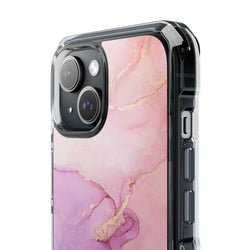 Image of Pink Marble - Magnetic Clear Impact Case