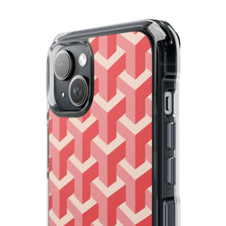 Image of Pink Geo - Magnetic Clear Impact Case