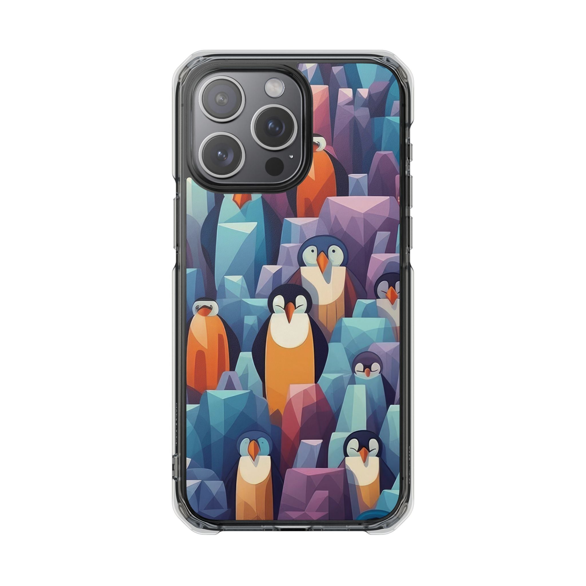 Penguin Family - Magnetic Clear Impact Case