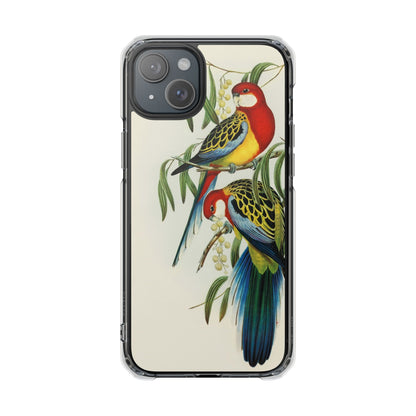 Rosehill Parakeet by Elizabeth Gould - Magnetic Clear Impact Case