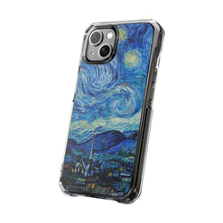 Image of Vincent Van Gogh's The Starry Night - Magnetic Clear Impact Case