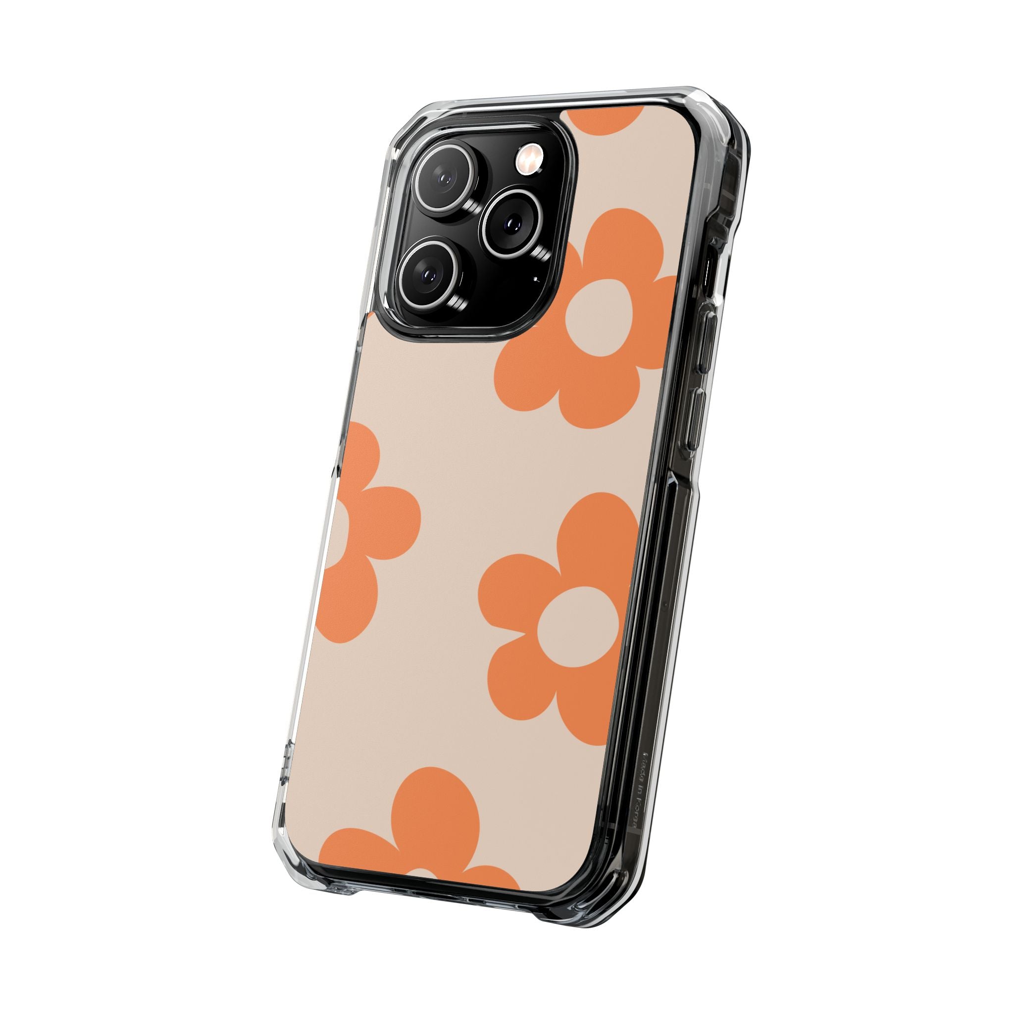 Retro Petals - Magnetic Clear Impact Case