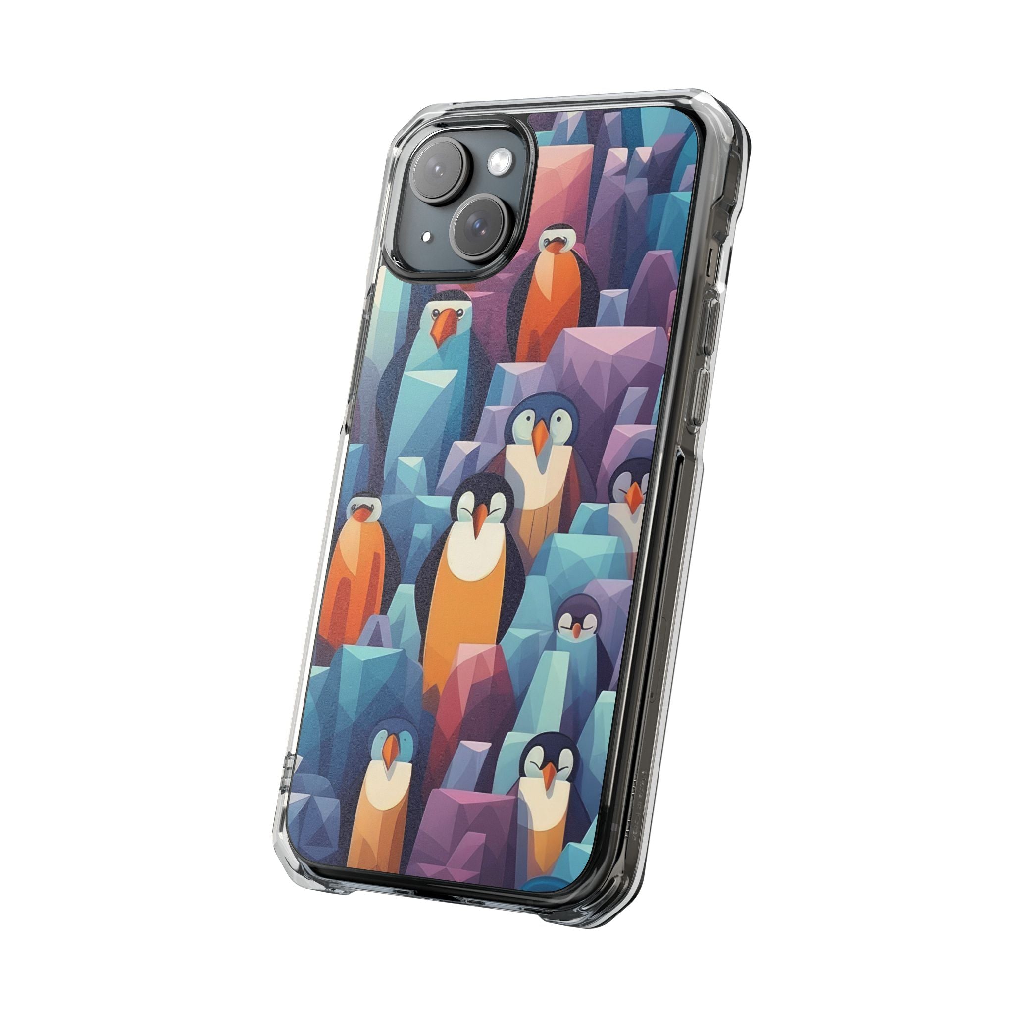 Penguin Family - Magnetic Clear Impact Case