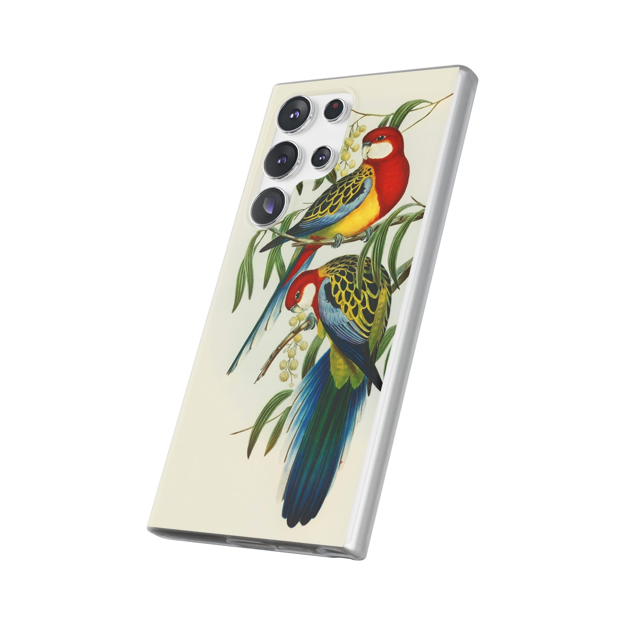 Rosehill Parakeet by Elizabeth Gould - Flexi Case