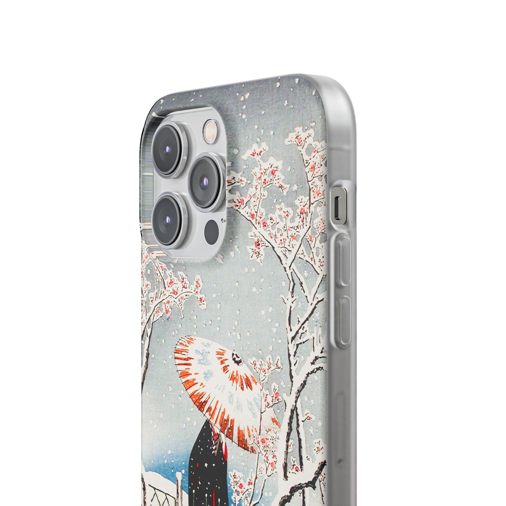 Plum Tree in Snow by Hiroaki Takahashi - Flexi Case