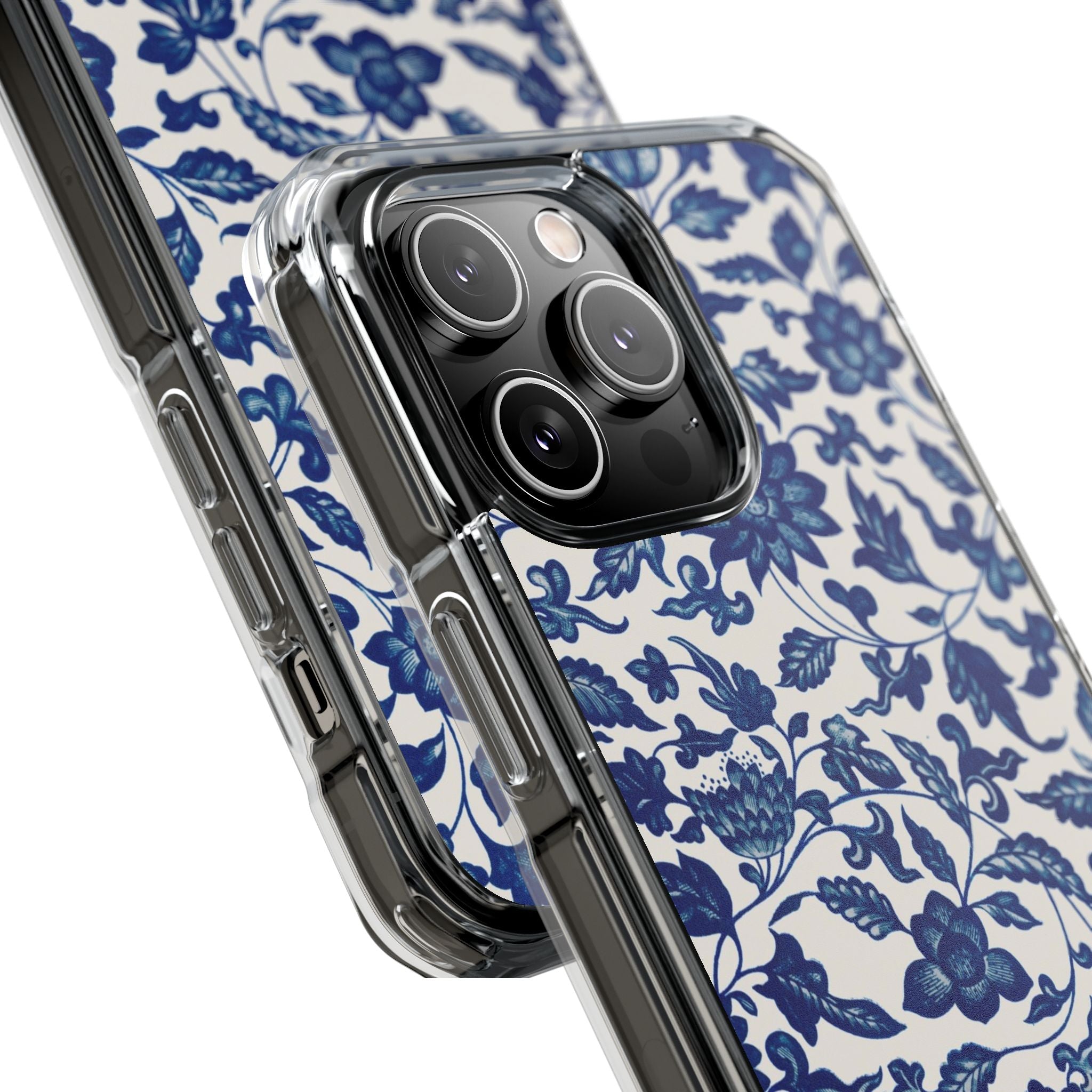 Blue Flower - Magnetic Clear Impact Case