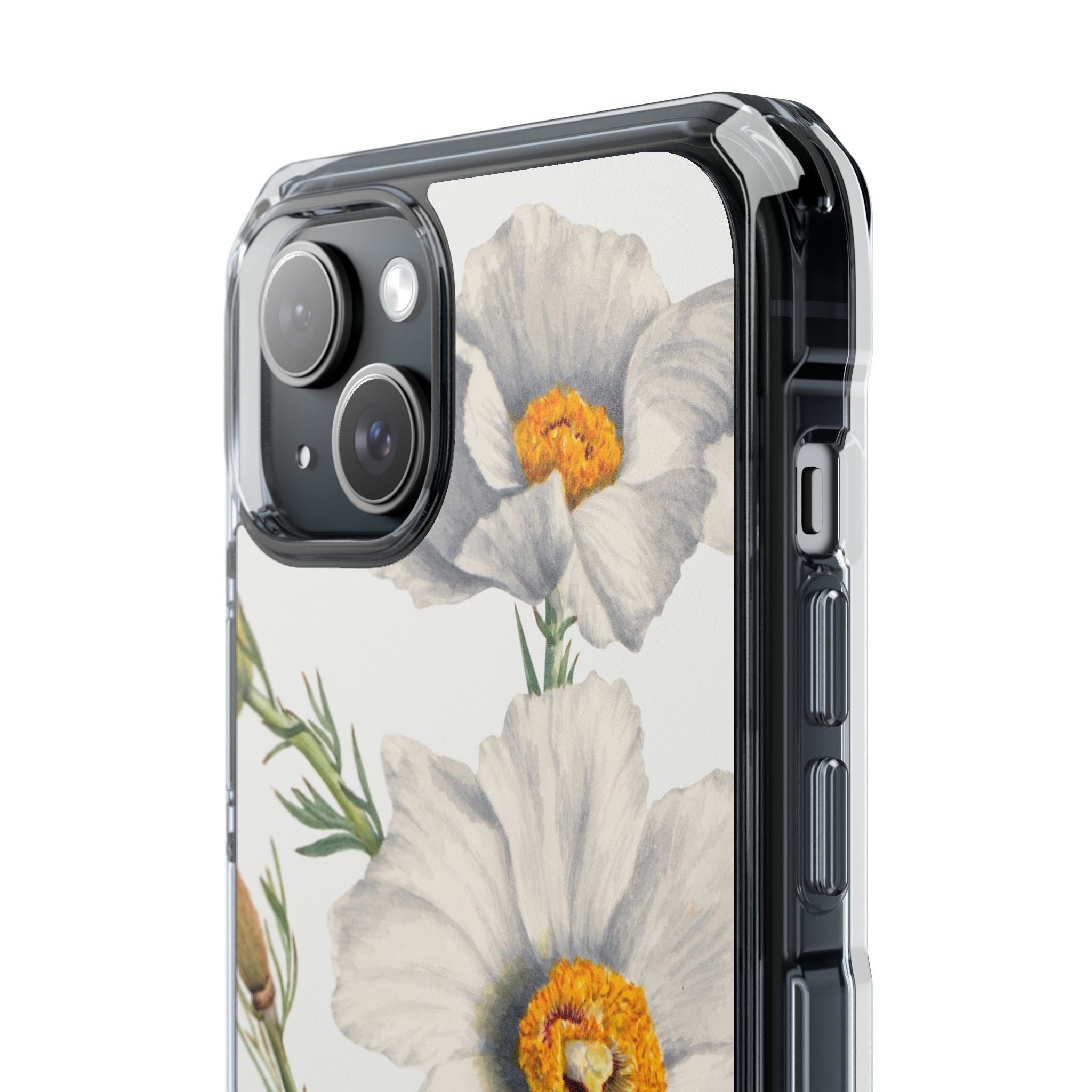 Matilija Poppy by Mary Vaux Walcott - Magnetic Clear Impact Case