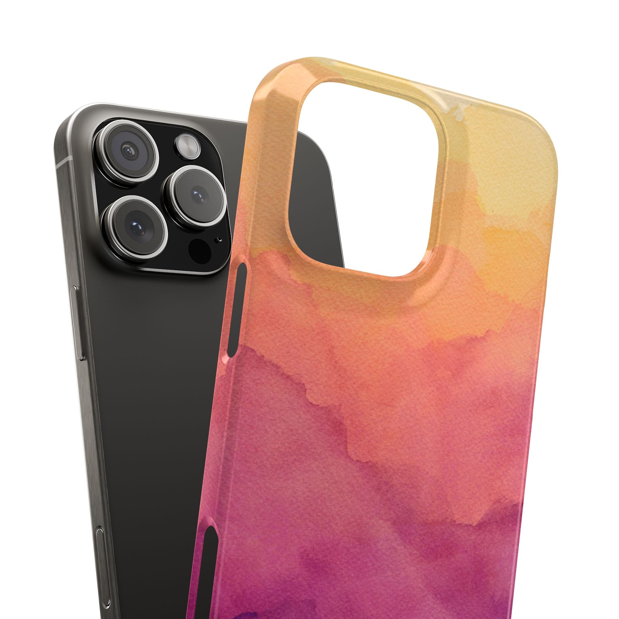 Watercolour Sunrise - Snap Case