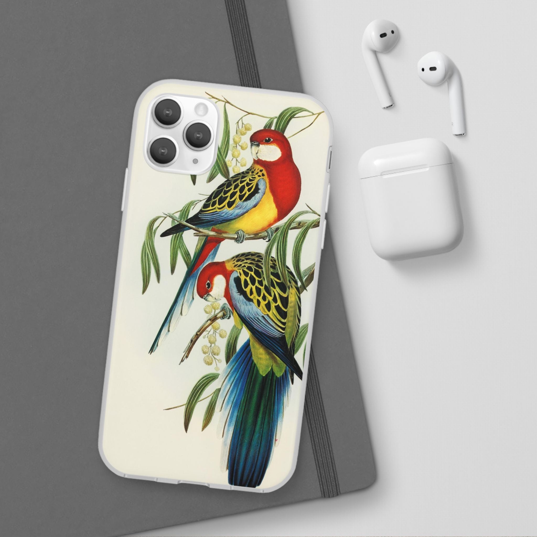 Rosehill Parakeet by Elizabeth Gould - Flexi Case