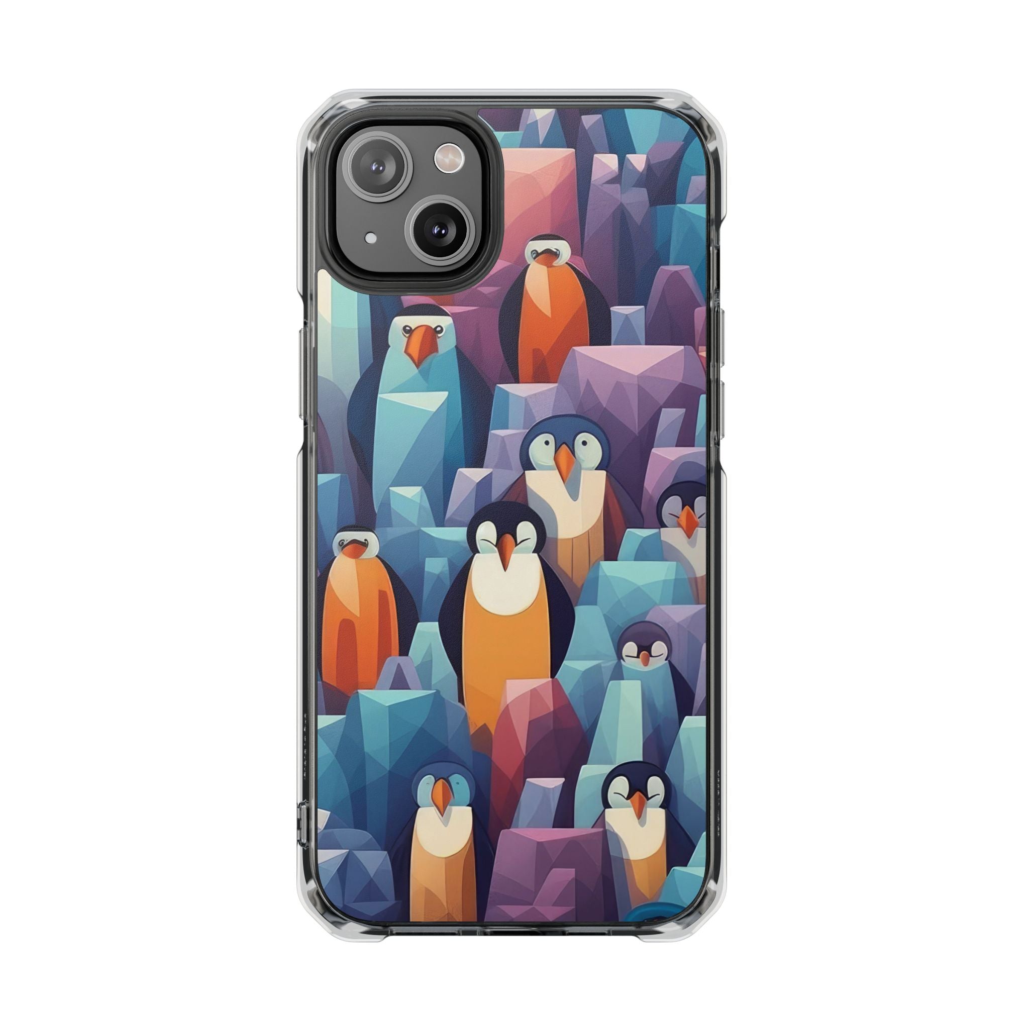 Penguin Family - Magnetic Clear Impact Case