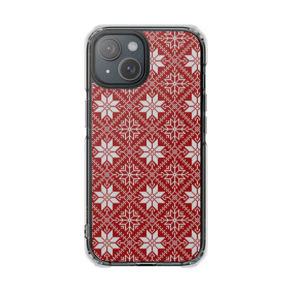 Snow Flake - Magnetic Clear Impact Case