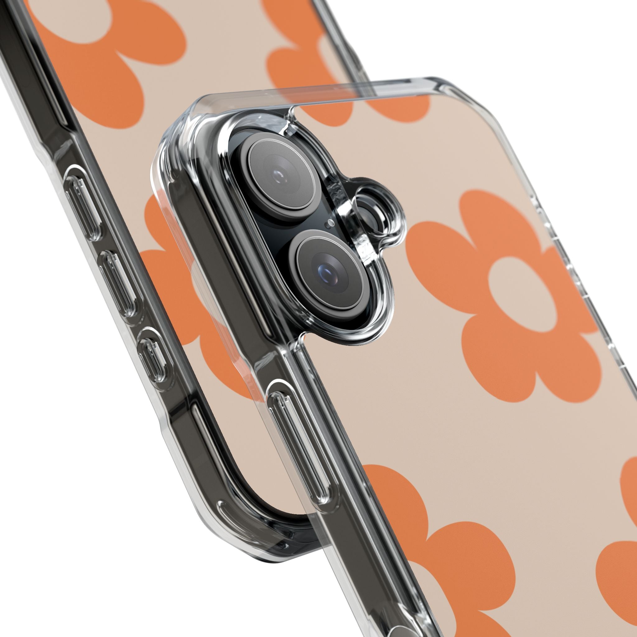 Retro Petals - Magnetic Clear Impact Case