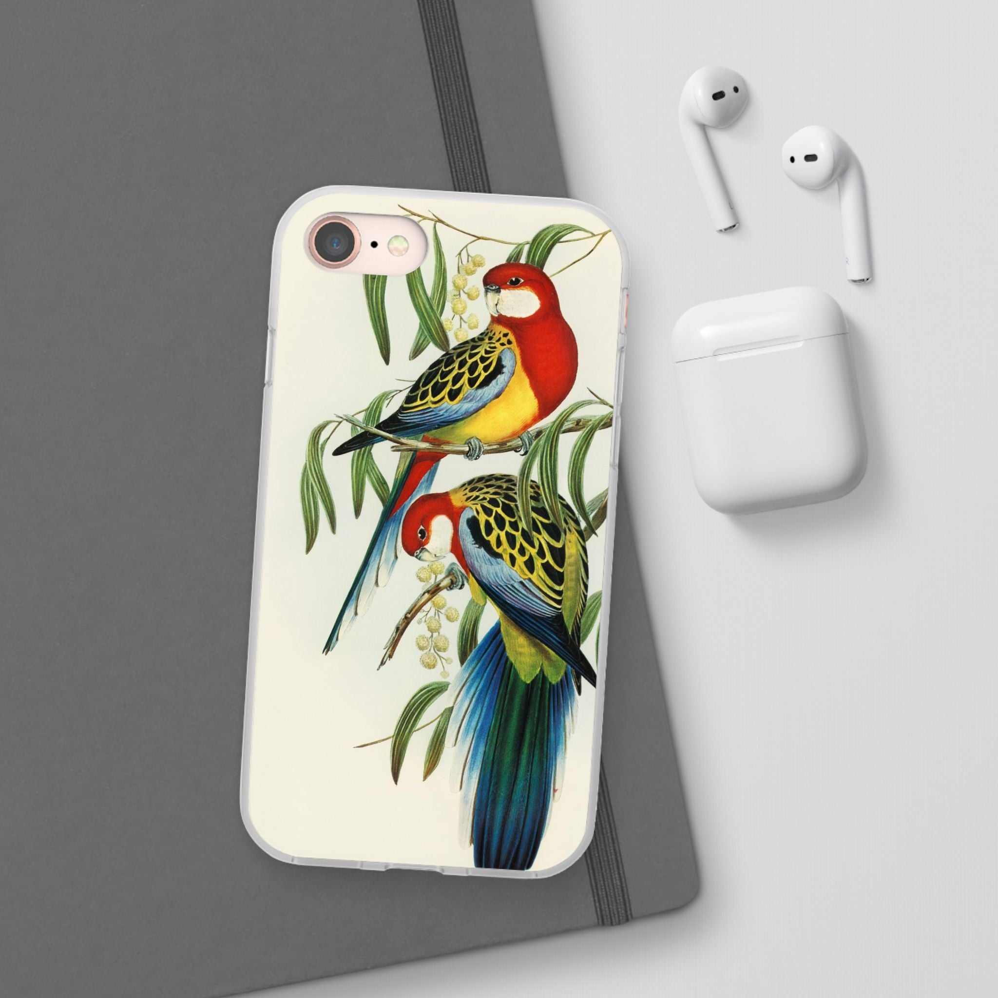 Rosehill Parakeet by Elizabeth Gould - Flexi Case