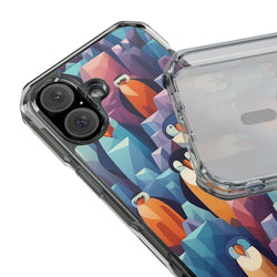 Image of Penguin Family - Magnetic Clear Impact Case