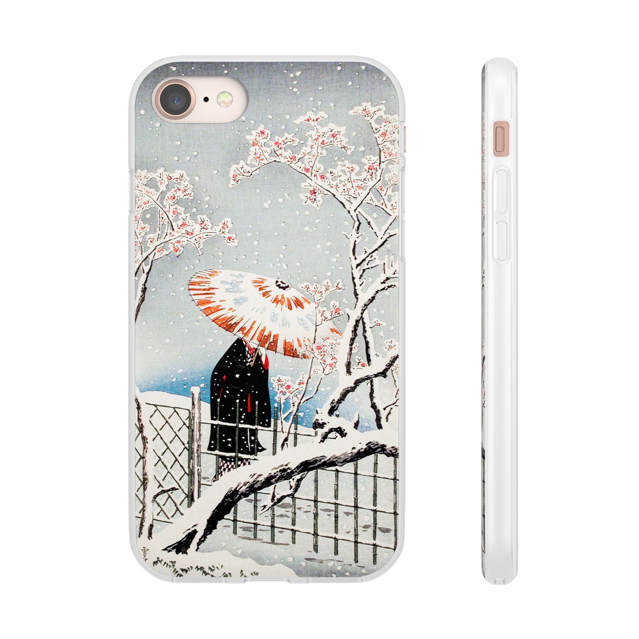 Plum Tree in Snow by Hiroaki Takahashi - Flexi Case