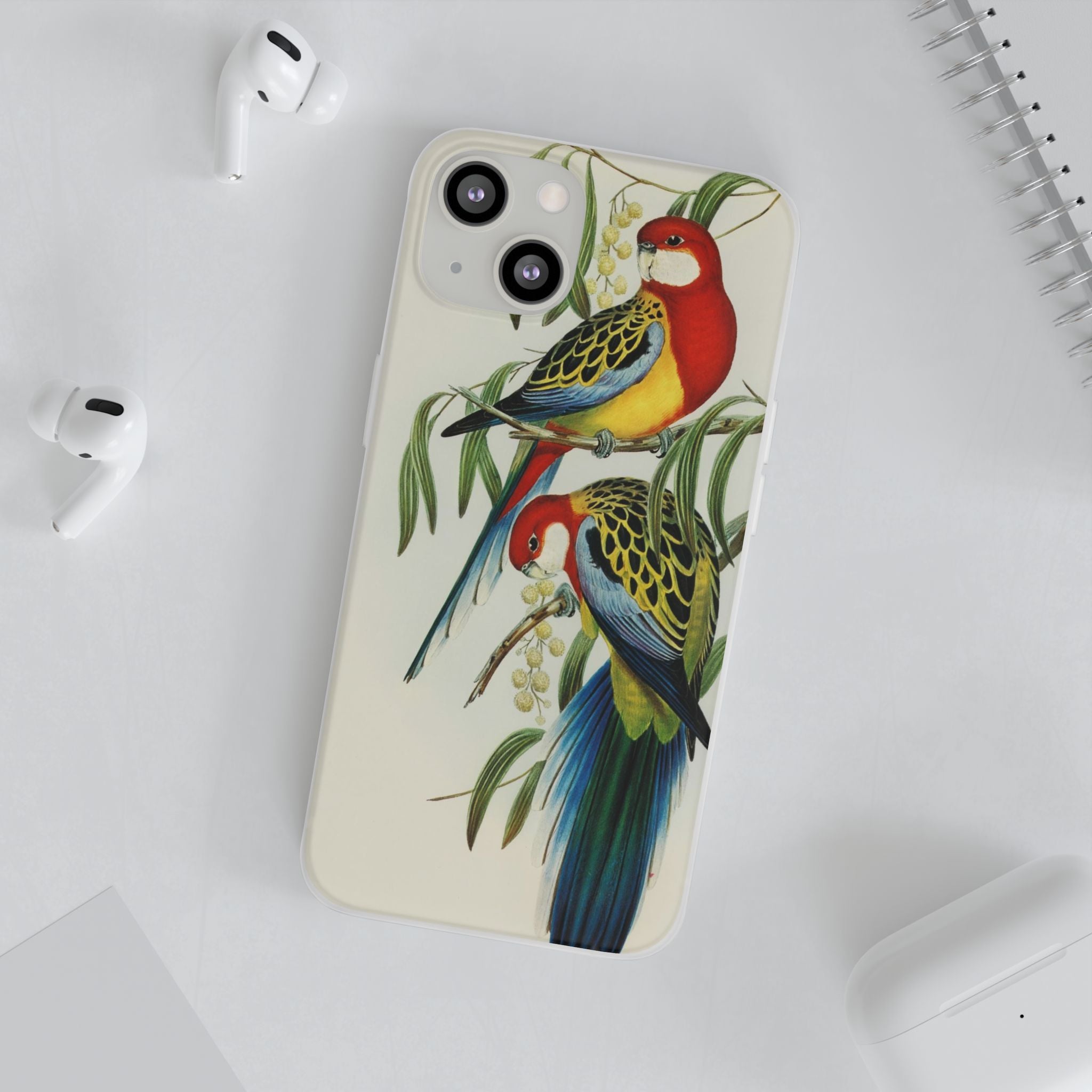 Rosehill Parakeet by Elizabeth Gould - Flexi Case