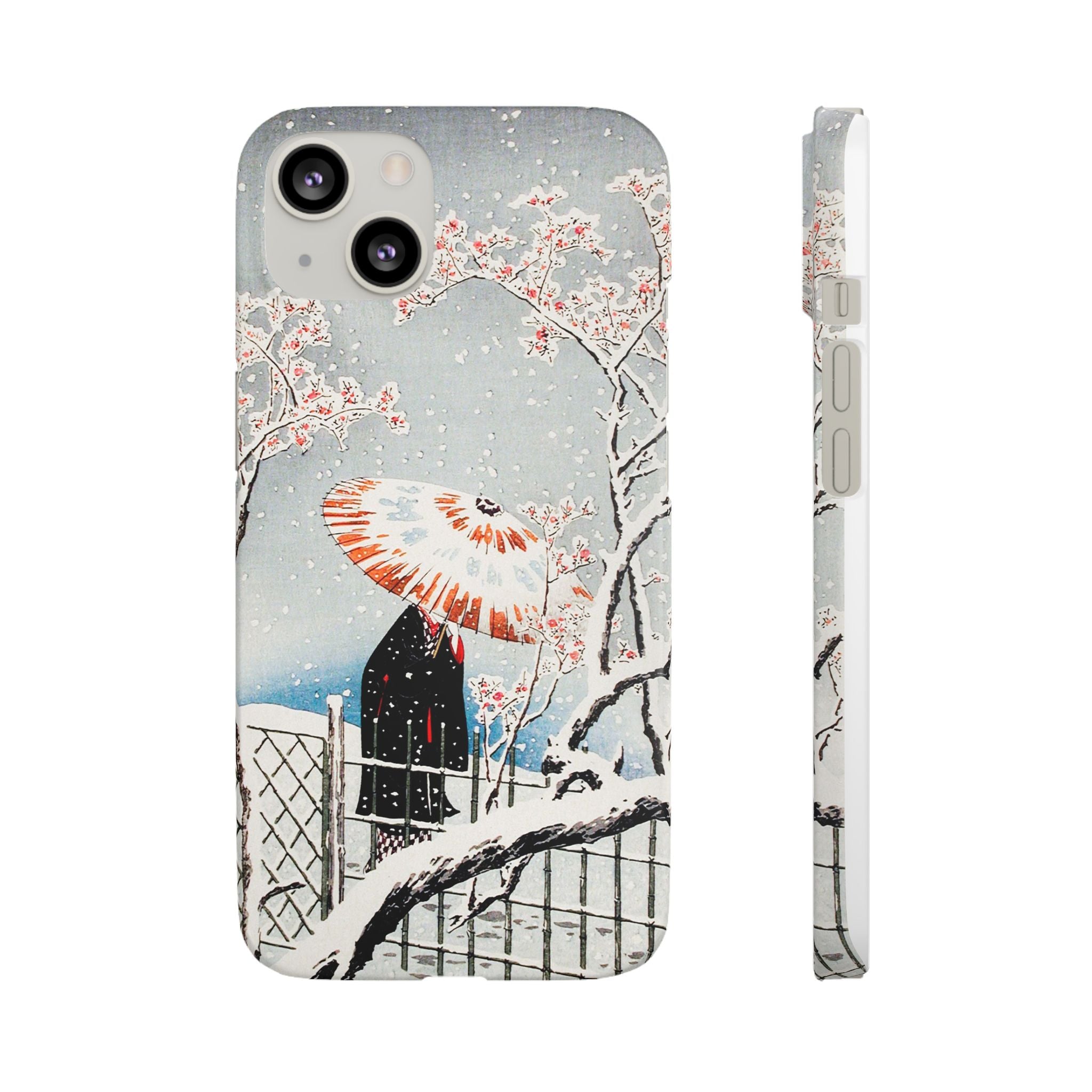 Plum Tree in Snow by Hiroaki Takahashi - Snap Case