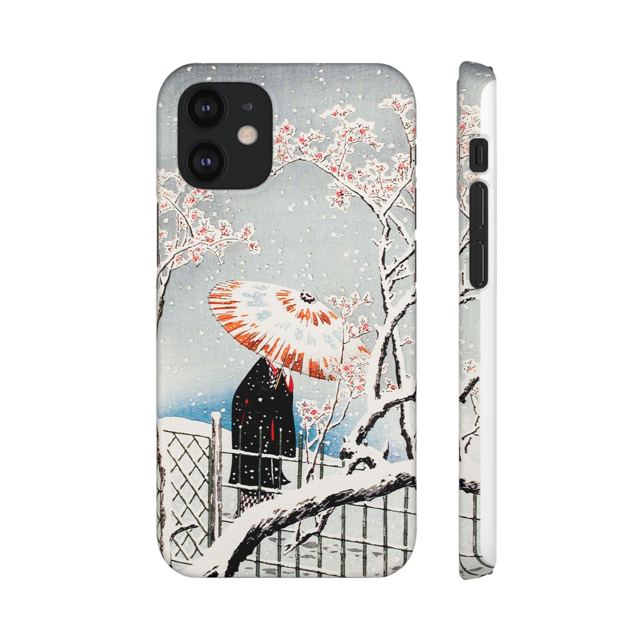 Plum Tree in Snow by Hiroaki Takahashi - Snap Case