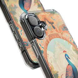 Image of Peacock - Magnetic Clear Impact Case