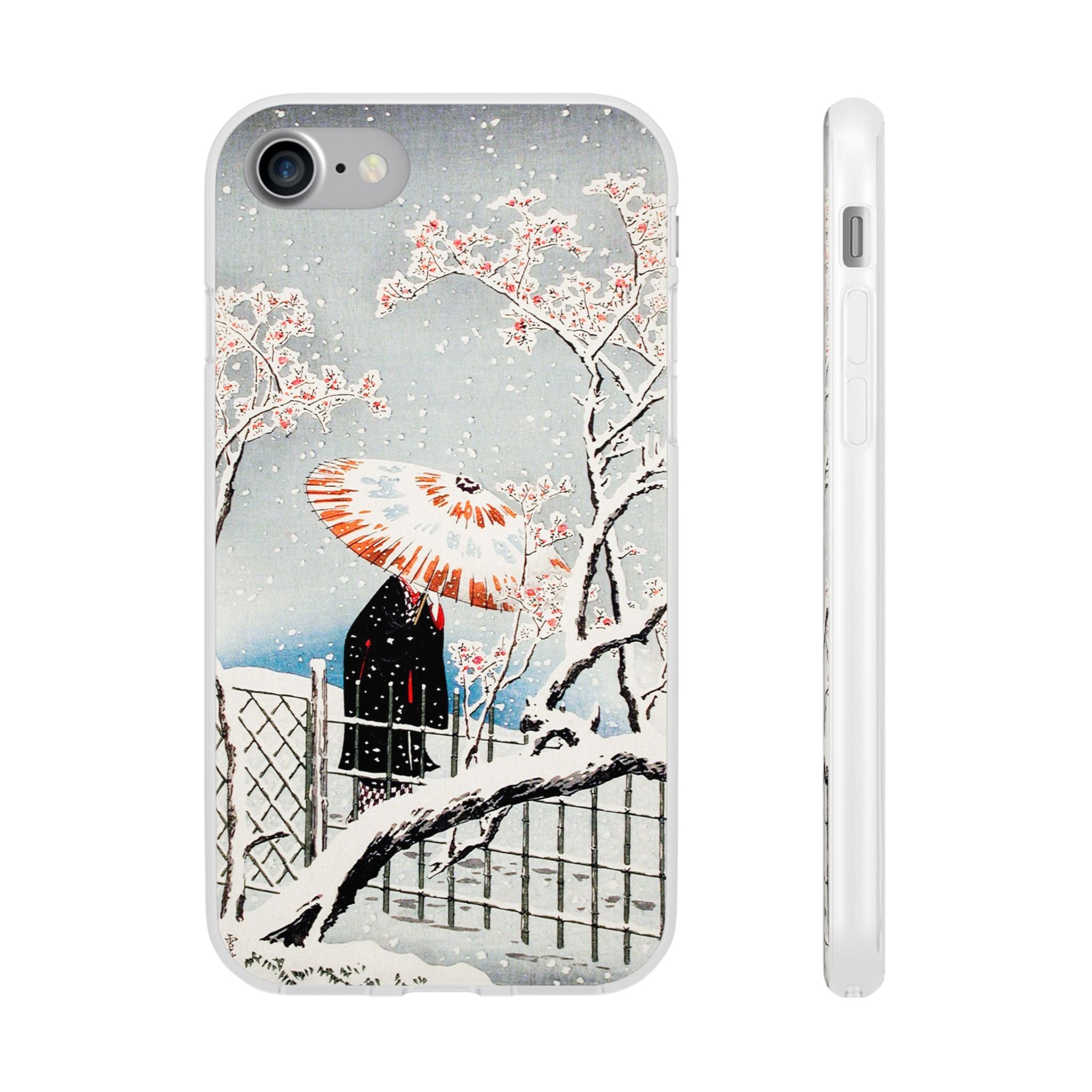 Plum Tree in Snow by Hiroaki Takahashi - Flexi Case