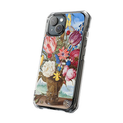 Image of Bouquet of Flowers by Ambrosius Bosschaert - Magnetic Clear Impact Case