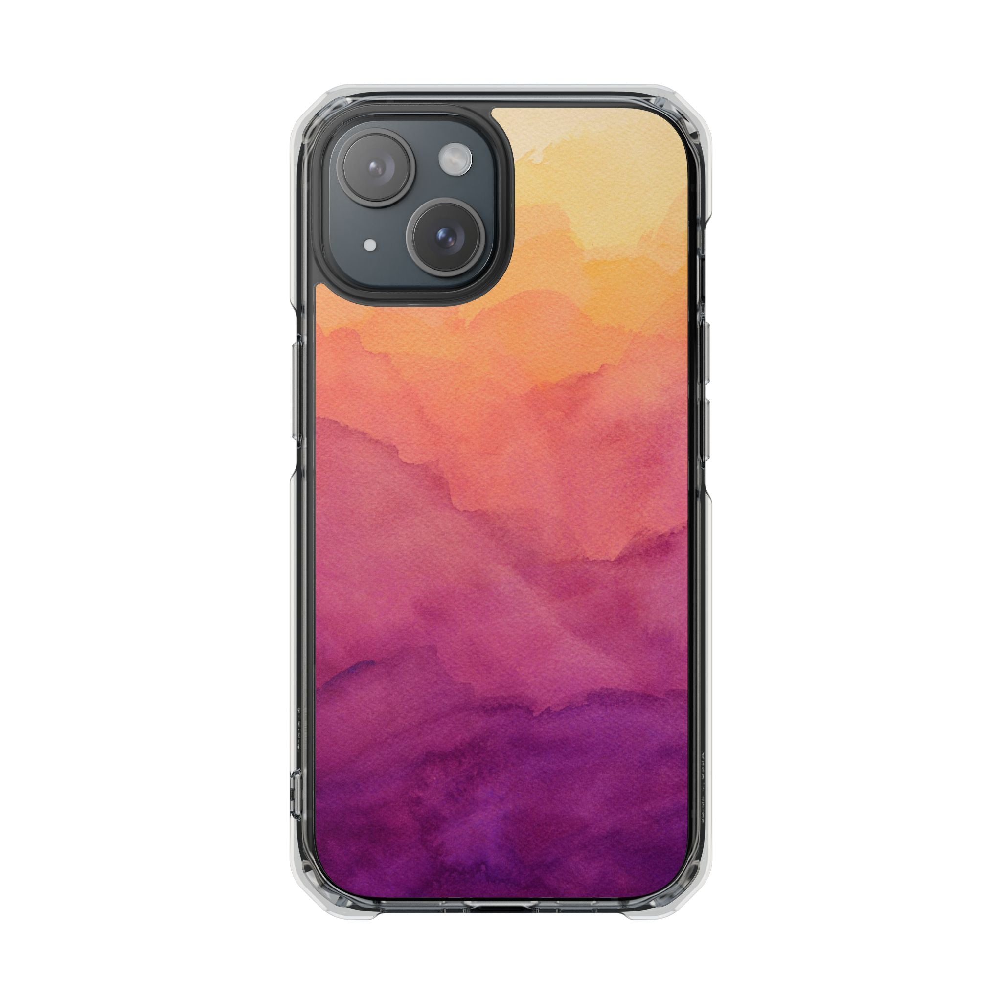 Watercolour Sunrise - Magnetic Clear Impact Case