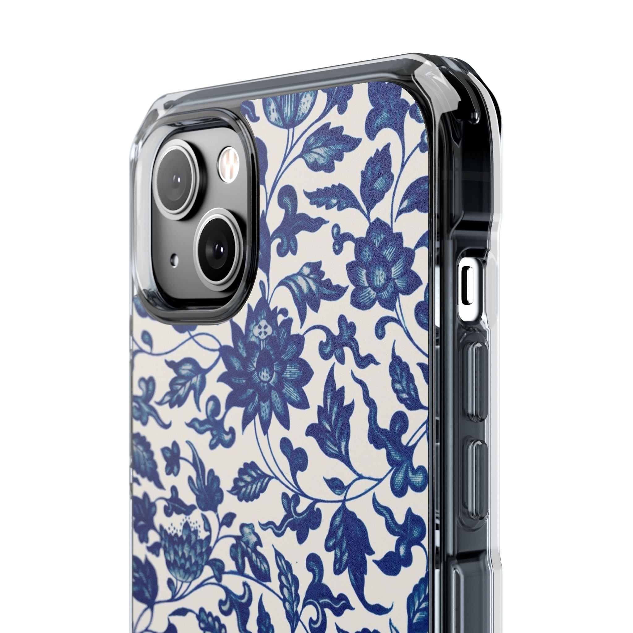 Blue Flower - Magnetic Clear Impact Case