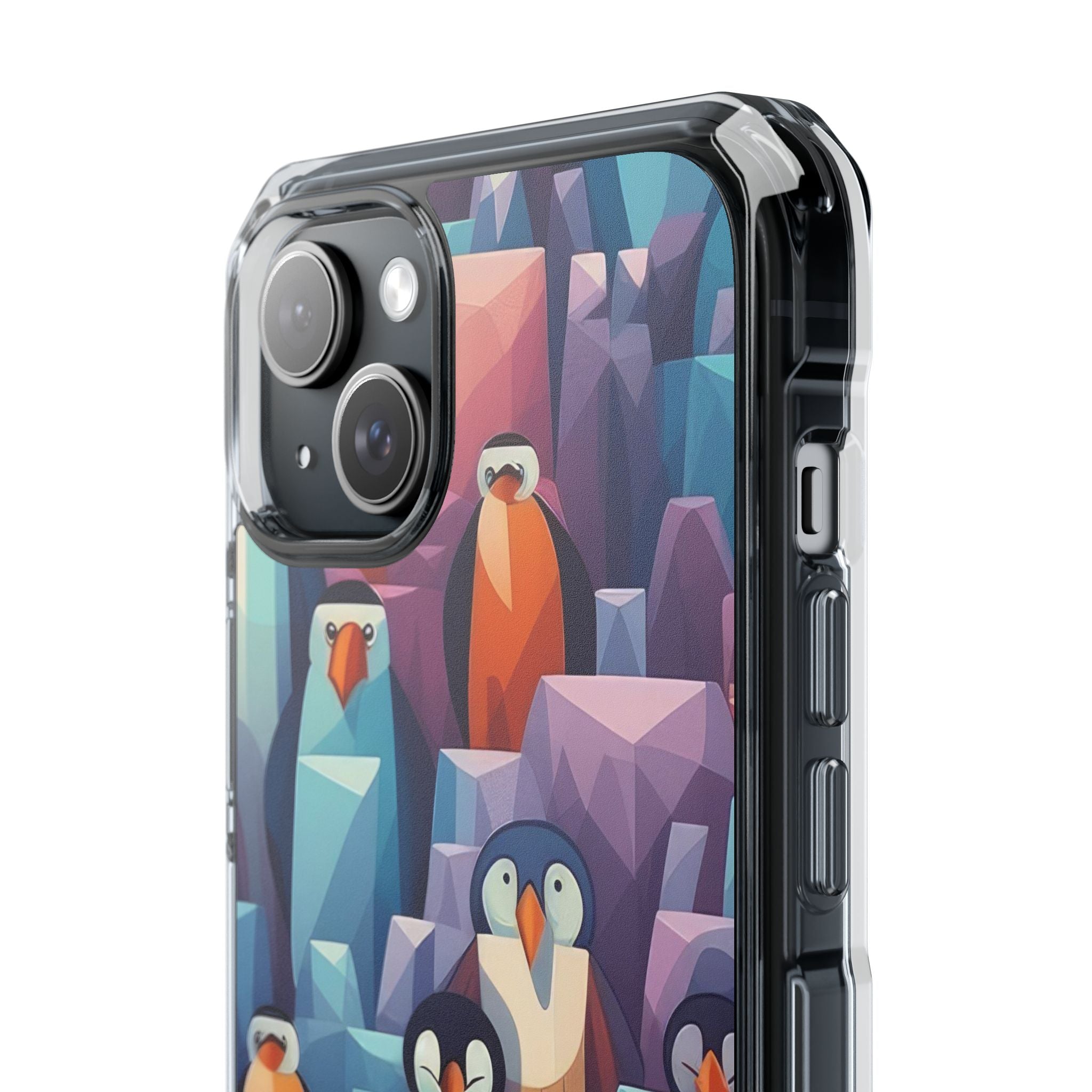 Penguin Family - Magnetic Clear Impact Case