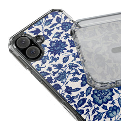 Image of Blue Flower - Magnetic Clear Impact Case